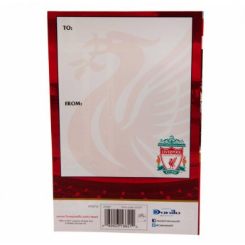 FC Liverpool születésnapi köszöntő Pop-Up Birthday Card