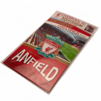 FC Liverpool születésnapi köszöntő Pop-Up Birthday Card