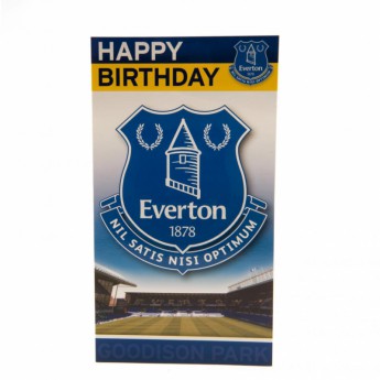 FC Everton születésnapi köszöntő Birthday Card