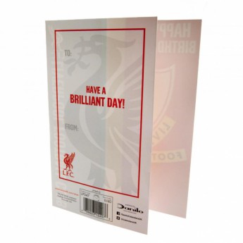 FC Liverpool születésnapi köszöntő Birthday Card