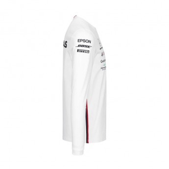 Mercedes AMG Petronas férfi hosszú ujjú póló white F1 Team 2019