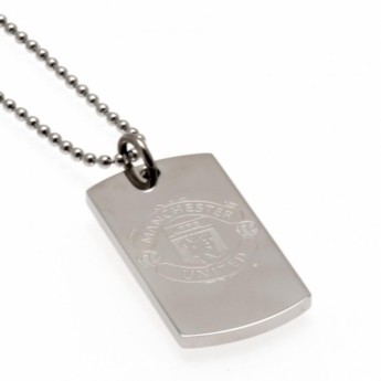 Manchester United nyaklánc dögcédulával Engraved Dog Tag & Chain