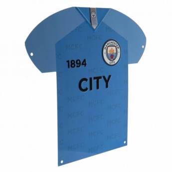 Manchester City fém tábla Metal Shirt Sign