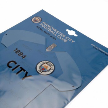 Manchester City fém tábla Metal Shirt Sign