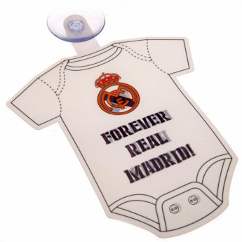 Real Madrid mini autós body Baby On Board Sign
