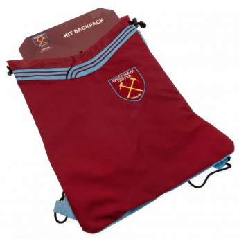 West Ham United tornaszatyor Drawstring Backpack