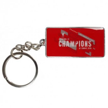 FC Liverpool függő Champions Of Europe Keyring