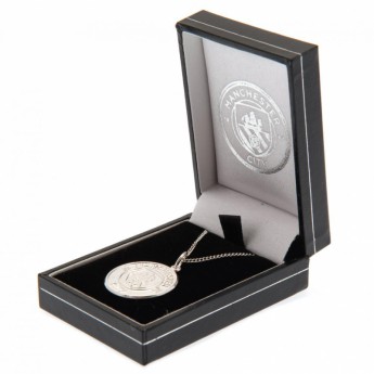 Manchester City nyaklánc medállal Sterling Silver Pendant & Chain