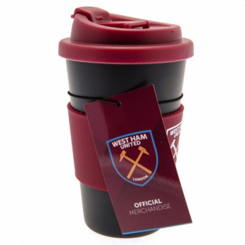 West Ham United utazó bögre Silicone Grip Travel Mug