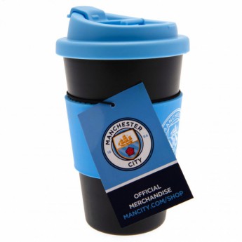 Manchester City utazó bögre Silicone Grip Travel Mug