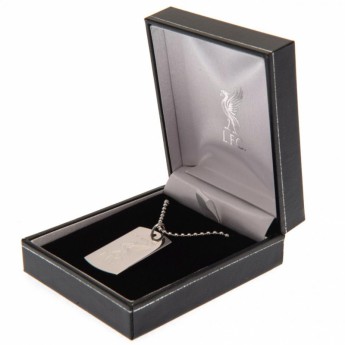 FC Liverpool nyaklánc dögcédulával Champions Of Europe Engraved Dog Tag & Chain