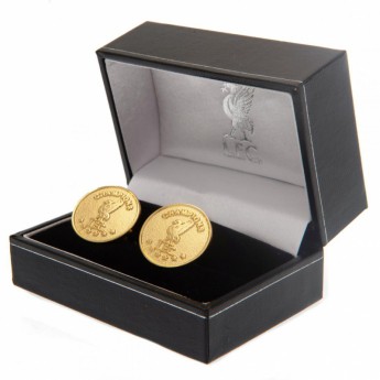 FC Liverpool mandzsettagomb Champions Of Europe Gold Plated Cufflinks