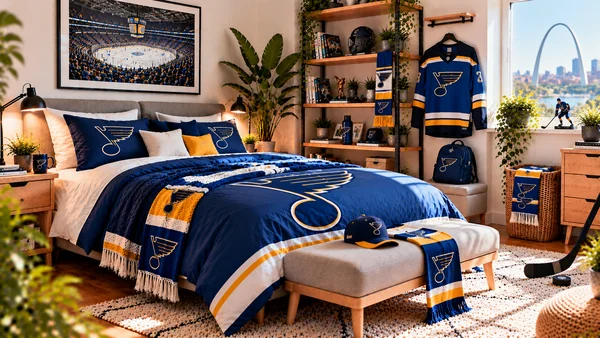 Inspiráció St. Louis Blues szurkolói szobához