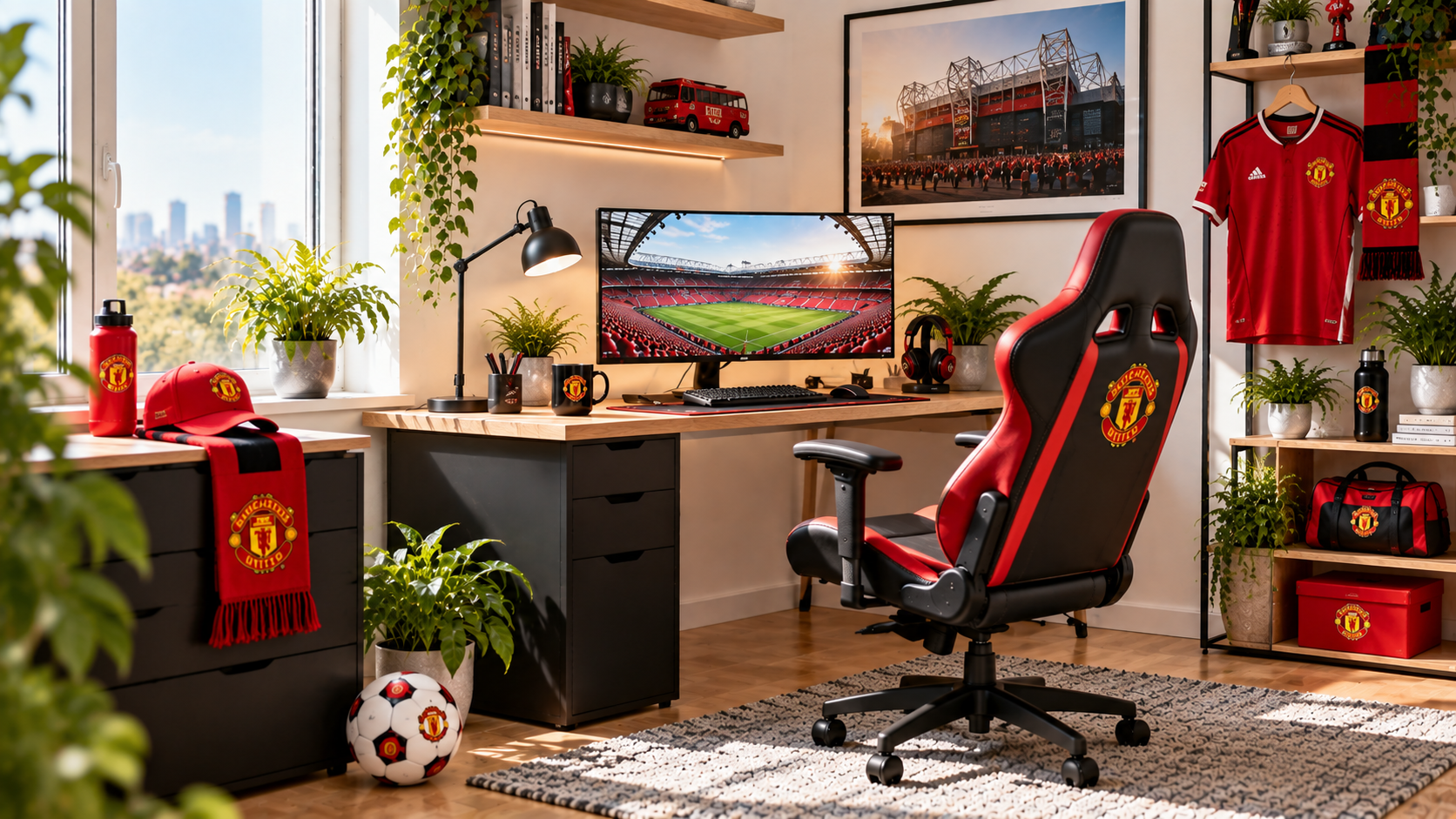 Inspiráció Manchester United szurkolói dolgozósarokhoz