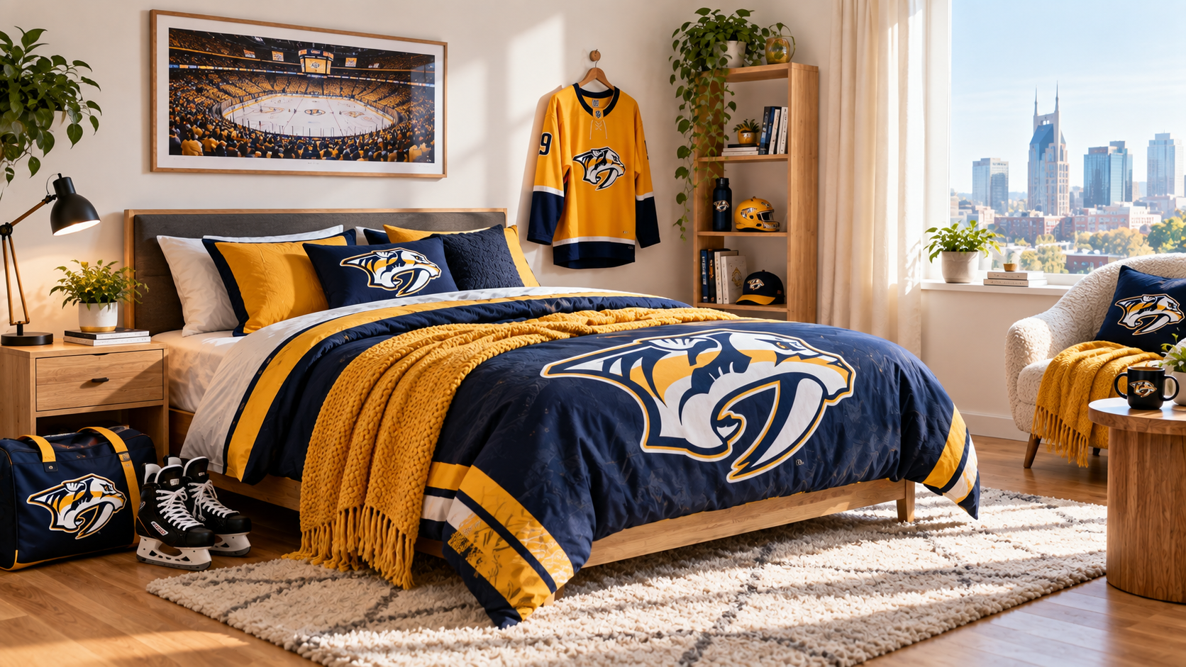 Inspiráció Nashville Predators szurkolói szobához