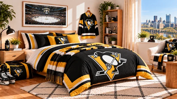 Inspiráció Pittsburgh Penguins szurkolói szobához
