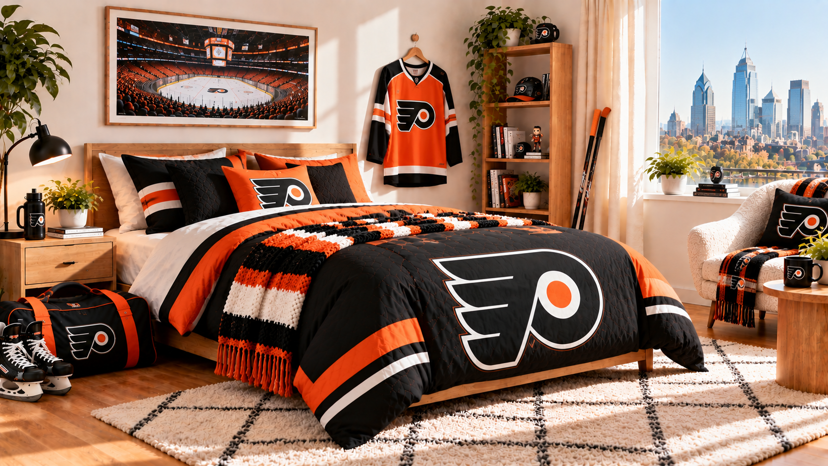 Inspiráció Philadelphia Flyers szurkolói szobához