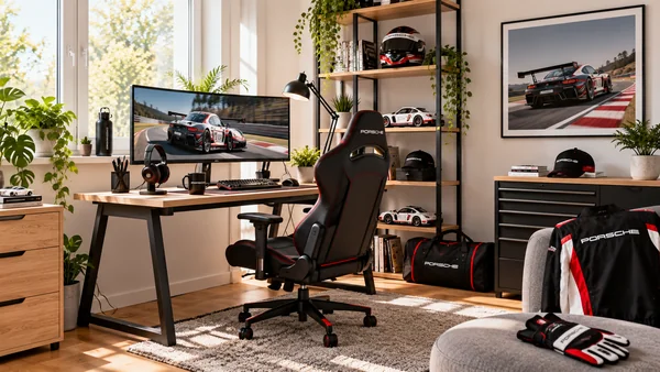Inspiráció Porsche Motorsport szurkolói dolgozósarokhoz