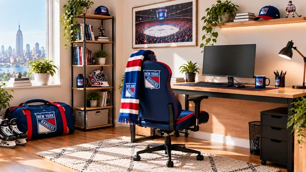 Inspiráció New York Rangers szurkolói dolgozósarokhoz