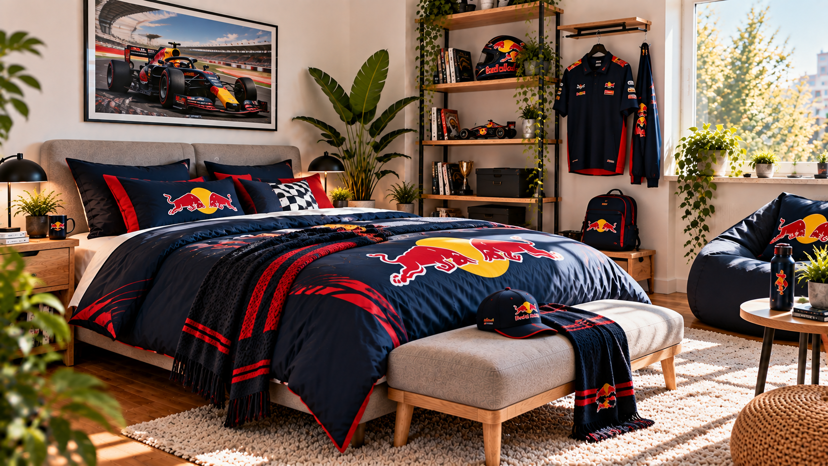 Inspiráció Red Bull Racing szurkolói szobához