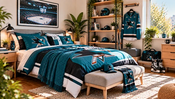 Inspiráció San Jose Sharks szurkolói szobához