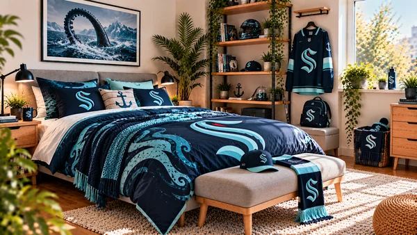 Inspiráció Seattle Kraken szurkolói szobához