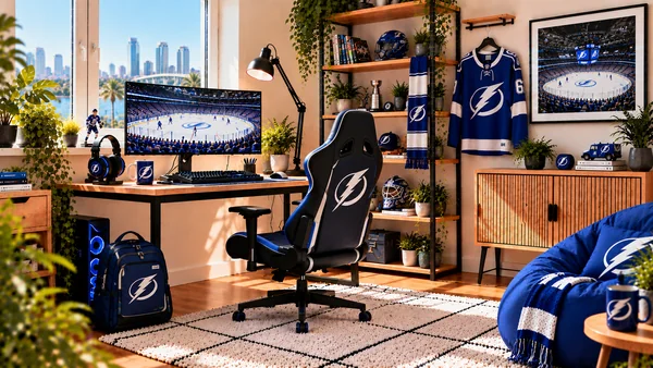 Inspiráció Tampa Bay Lightning szurkolói dolgozósarokhoz