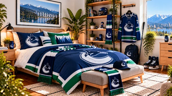Inspiráció Vancouver Canucks szurkolói szobához