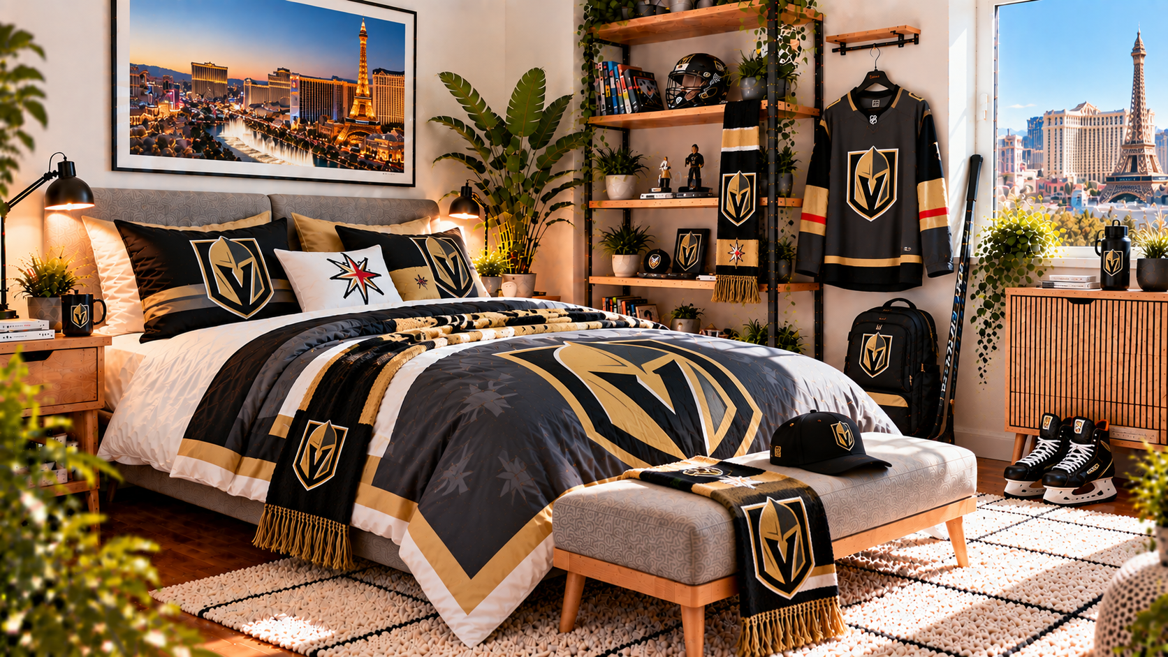 Inspiráció Vegas Golden Knights szurkolói szobához
