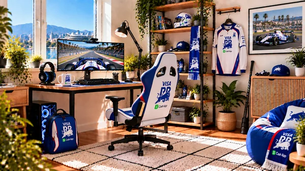 Inspiráció Visa Cash App RB szurkolói dolgozósarokhoz