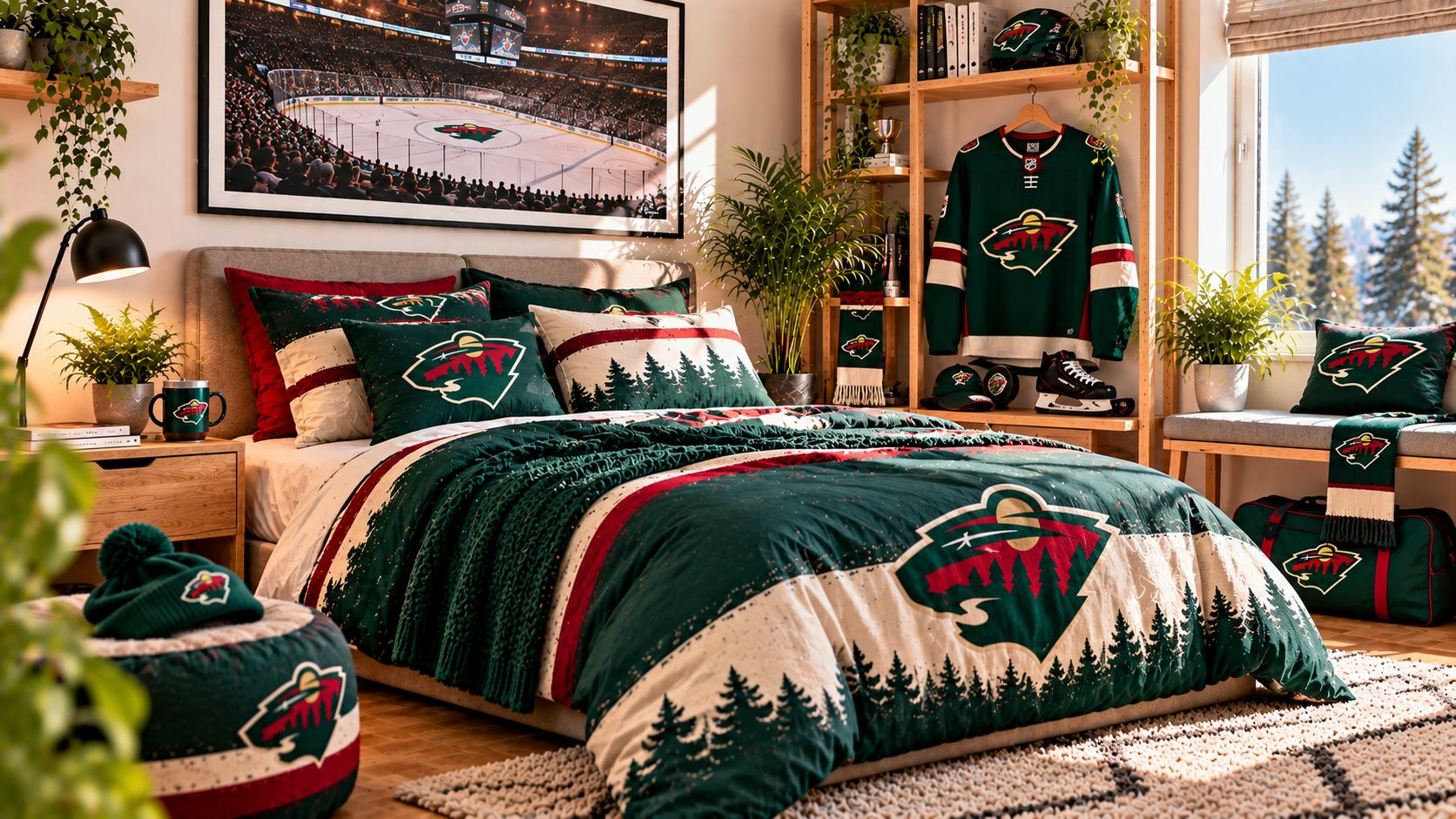 Inspiráció Minnesota Wild szurkolói szobához