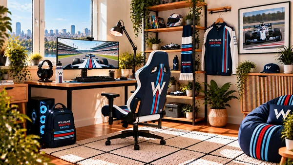 Inspiráció Williams Martini Racing szurkolói dolgozósarokhoz