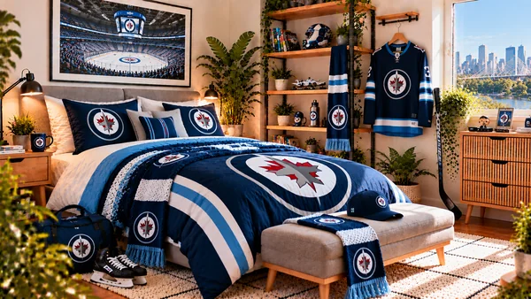 Inspiráció Winnipeg Jets szurkolói szobához